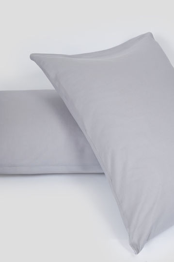 Biokarpet Throw Pillow Cover Naf Naf Hue Grey Ghost