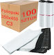 White Courier Bags C3 350x450mm 100 Pcs