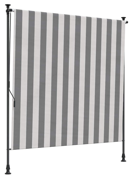 vidaXL Terrasse Zelt mit LEDs Grau 1.5x2.7m