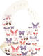 Queen Mother Pink-purple Butterflies Waterproof Silicone Bib Pink-purple