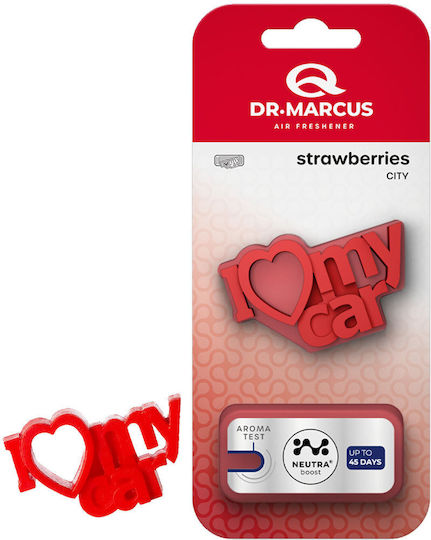 Dezodorant Auto Dr Marcus City I Love My Car Parfum De Căpșună