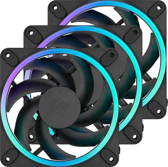 Fractal Design Momentum 12 Case Fan 120mm (62.44cfm) with RGB Lighting 3pcs
