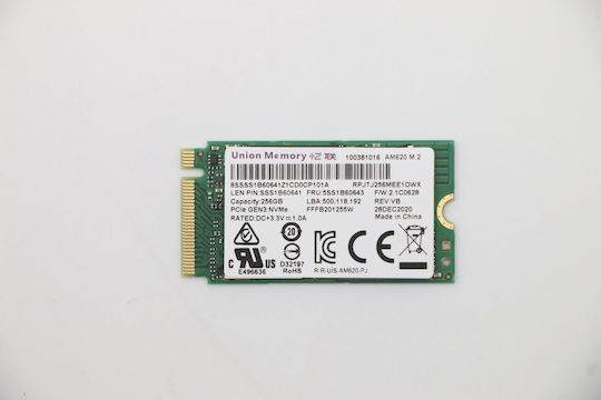 Lenovo SSD 256GB τύπου M.2 5SS1B60643