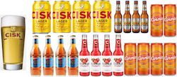 Чаша За Бира Cisk 400ml 6x Kinnie 330ml 3x Cisk 330ml 3x Ciskехпсел 330ml 4x Spritz 250ml 4x Cooler Ягода 275ml Чаша За Бира Cisk 400ml 6x Kinnie 330ml 3x Cisk 330ml 3x Ciskехпсел 330ml 4x Spritz 250ml 4x Cooler Ягода 275ml