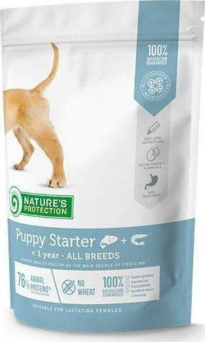 Nature's Protection 0.5kg Ξηρά Τροφή για Κουτάβια με Σολομό