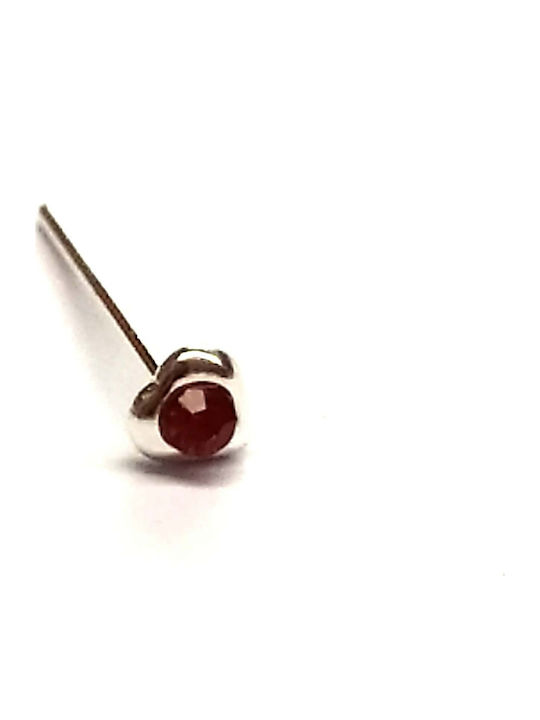 Amalfi Accessories Ohrring Nase aus Silber Rote