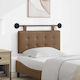 vidaXL Leather Brown Bed Headboard Cushion 90x55cm