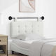 vidaXL Leather Bed Headboard Pillow White 110x55cm