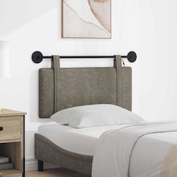 vidaXL LED Headboard Cushion in Grey Faux Leath...