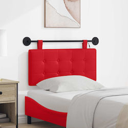 vidaXL LED Headboard Cushion Metal Red 100x55cm