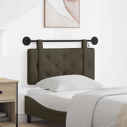 vidaXL LED Leatherette Headboard Cushion Grey 1...