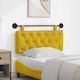 vidaXL Fabric Yellow Bed Headboard Cushion 110x...