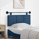 vidaXL Fabric Bed Headboard Cushion Blue 110x55cm