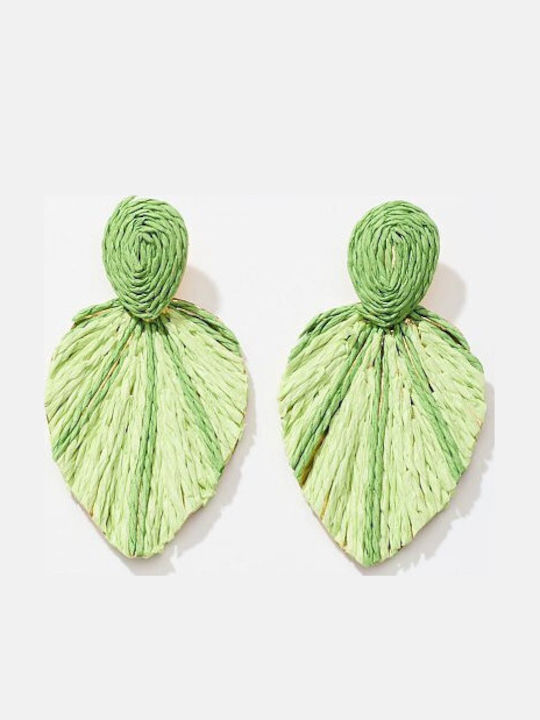 Desiree Gestrickte Grüne Ohrringe