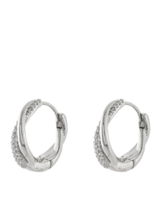 Loisir Earrings Hoops with Stones