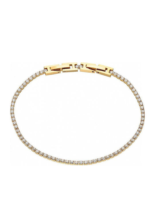 Oxzen Oxzen Riviera Armband aus Stahl Vergoldet...