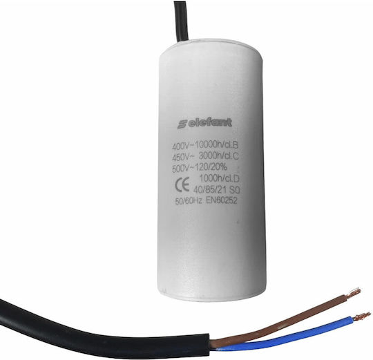 Cbb60 Kondensator Drähte 8uF 35x62mm 450V Elefant