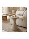 Round Side Table Nome Ecru W38xL38xH46.5cm