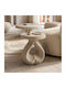 Round Side Table Belena Ecru W38.5xL38.5xH45.5cm