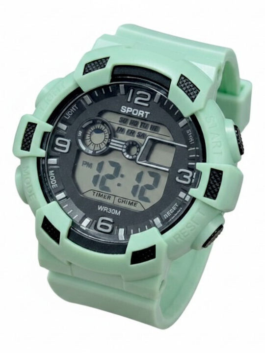 Digital Men's Watch 40mm Battery with Green Cer...