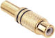 368813 RCA Stecker Weiblich Gold Schwarz Set 5 Stück