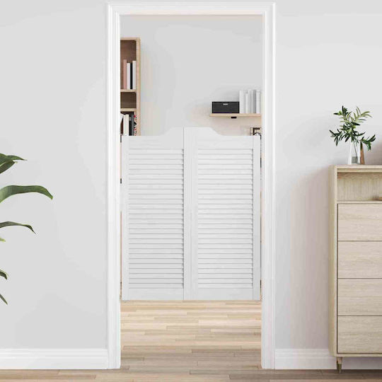Doors Swing White 100 x 40 cm Solid Pine Wood 42047177 White