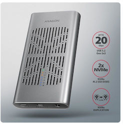 Axagon M.2 SATA III NVME με σύνδεση Type-C
