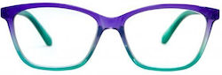 Frog Optical Lesebrillen +3.25 in Lila Farbe