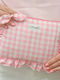 Платнен Козметичен Несесер Волан Pink Gingham