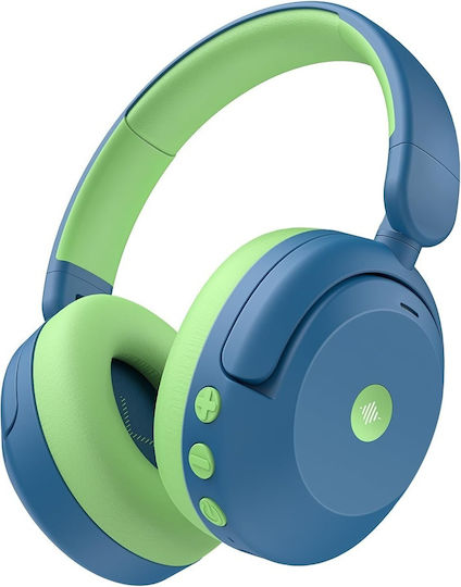 iClever BTH20 Căști Over Ear Wireless / Cu Fir cu 60 de Ore Autonomie și Încărcare Rapidă Albastre