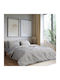 Beauty Home 12563 Double Bed Sheets Set 200x260cm Gray 4 Pieces 12563SEDI