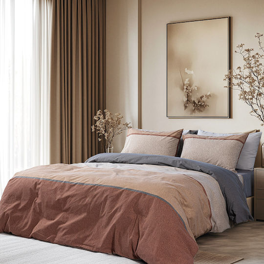 Beauty Home 12565 Σετ Σεντόνια Μονά με Λάστιχο 110x200+30εκ. Καφέ (3τμχ)