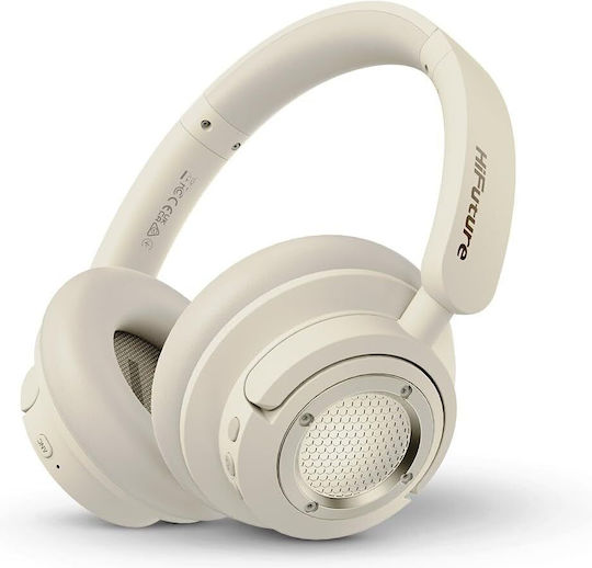 HiFuture FutureTour X Ασύρματα / Ενσύρματα Over Ear Ακουστικά με 35 ώρες Λειτουργίας Μπεζ