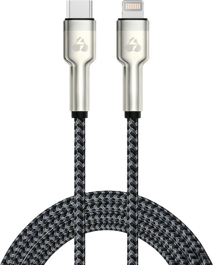 Powertech USB-C to Lightning Cable 27W Black 1m PTR-0200