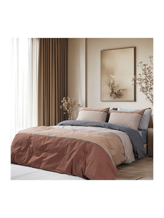 Beauty Home Moments Art 12565 Coverlet Set Single Brown 160x230cm 2 Pieces