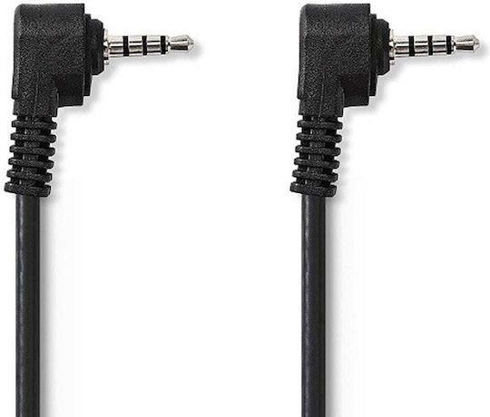 Nedis 3.5mm Male To 3.5mm Male Silver 2m Audio Cable With Gold Plated Terminals CVGL22000BK20