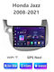 Auto-Audiosystem für Honda Jazz 2008-2012 Bluetooth USB Eingebautes Wi-Fi GPS Apple CarPlay Android Auto mit Touchscreen 9 Zoll