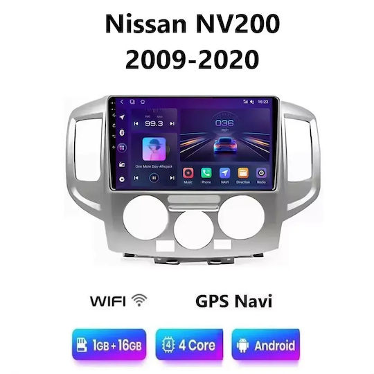 Car Audio System for Nissan NV200 2009-2020 Bluetooth USB WiFi GPS Apple CarPlay Android Auto with 9" Touch Screen