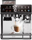 Izzy IZ-6028 Αυτόματη Μηχανή Espresso 1450W Πίεσης 20bar για Cappuccino με Μύλο Άλεσης Ασημί 225253