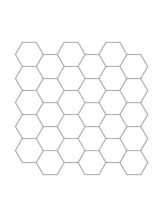 Vidaxl Εξάγωνο Πλακάκι 50 Pcs Λευκό Γκρι 30 X 3...