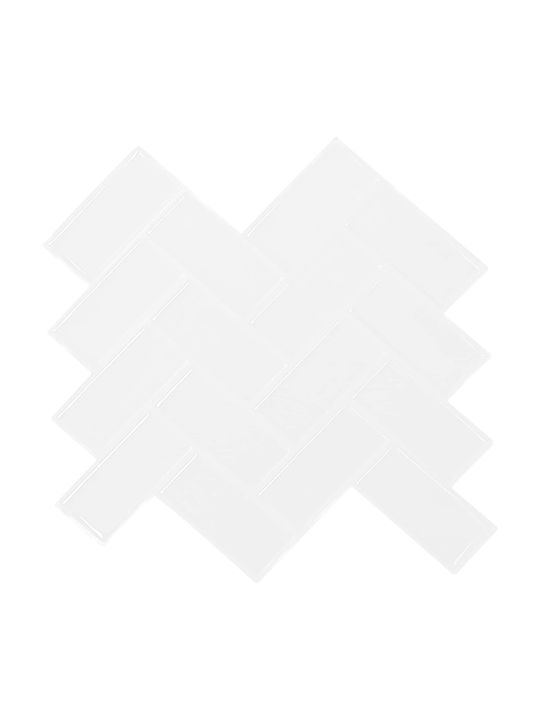 Vidaxl Плочки Рибена Кост 10 Броя Бели 30 X 30 ...
