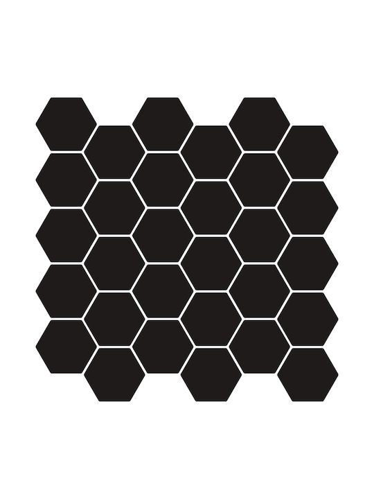 Vidaxl Εξάγωνο Πλακάκι 50 Pcs Μαύρο 30 X 30 Cm ...