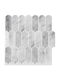 Vidaxl Tile Feather 10 Pieces Grey Marble 30 x 30 Cm