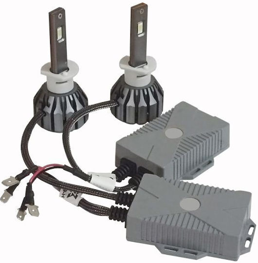 Εμπρόσθια Φώτα Αυτοκινήτου H3 Led Full Canbus 72w 2x36w 6500k Λαμπτήρες Pt Series 2τεμάχια