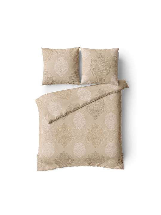 Charalambidis Textiles Σετ Μαξιλαροθήκες Μπεζ 52x72εκ.