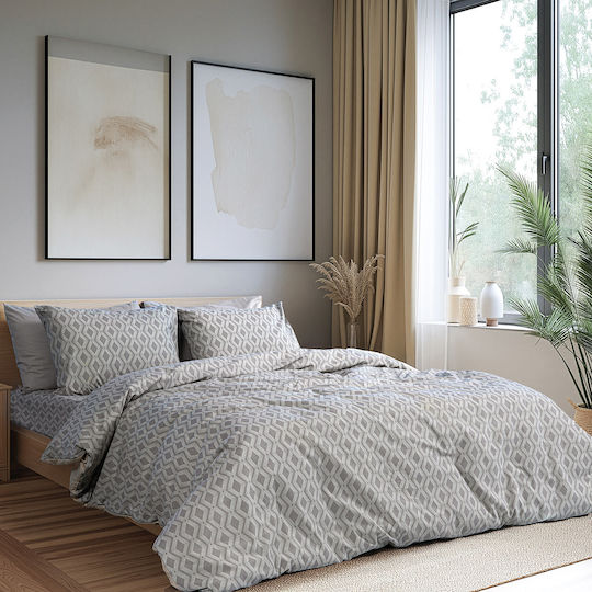 Beauty Home 12563 Set of Gray Pillowcases with Envelope Cover 51x73cm 12563MX Beauty Home 12563 Set of Gray Pillowcases with Envelope Cover 51x73cm 12563MX