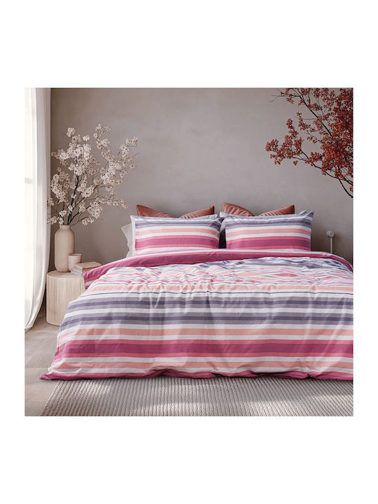 Beauty Home Σετ Πάπλωμα Μονό 160x230εκ. 12562 Ροζ 2τμχ