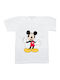Kinderoberteile T-Shirt Weiß Mickey Mouse