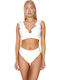 Set Bikini Ψηλόμεσο Λευκό