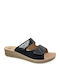 Anatomic Women's Summer Platforms In Slipper Style Black
